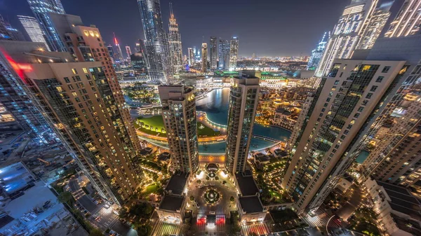 Dubai Downtown Cidade Paisagem Urbana Com Arranha Céus Mais Altos — Fotografia de Stock