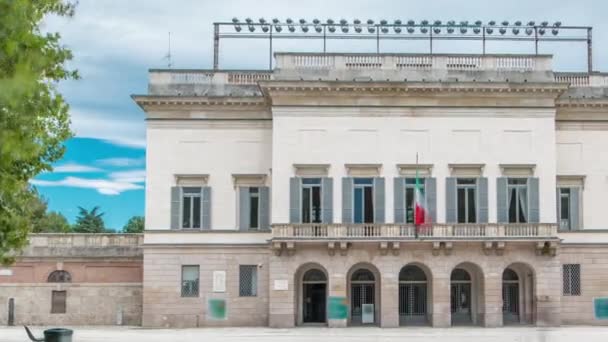 Arena Civica timelapse veya Arena Gianni Brera - çok amaçlı stadyum, Milano, İtalya — Stok video