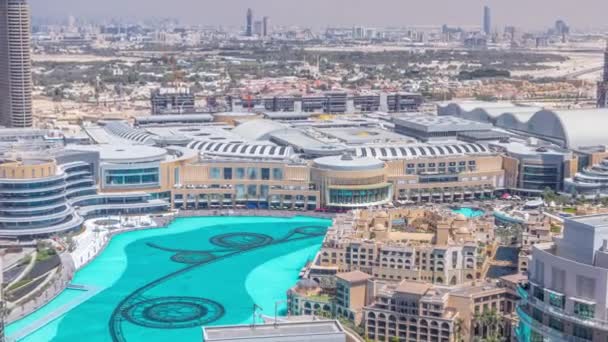 Dubaj centrum na slunečný den timelapse — Stock video