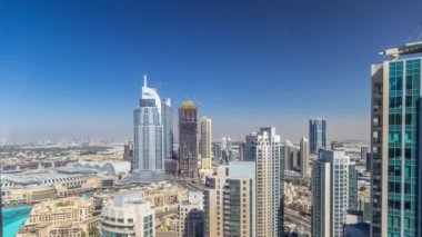 Bütün gün timelapse sırasında downtown Dubai