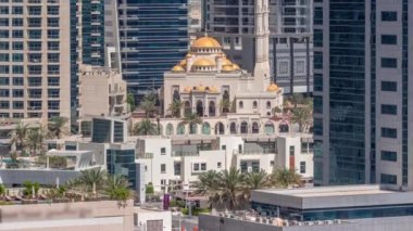 Dubai Marina silueti Muhammed Bin Ahmed Al Mulla camii hava zaman çizelgesi