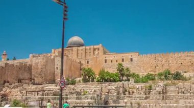 Mescid-i Aksa timelapse hyperlapse - Islam, Kudüs, İsrail'üçüncü en kutsal yer