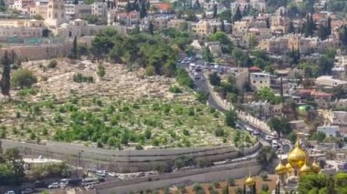 Zeytin Dağı, Kudüs, İsrail yamaçlarında dünyanın en büyük Yahudi mezarlığı