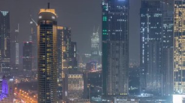 Dubai Uluslararası Finans Merkezi DIFC Bölge Gece Zaman Çizelgesi