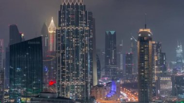 Dubai Uluslararası Finans Merkezi DIFC Bölge Gece Zaman Çizelgesi