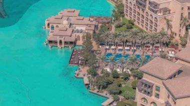 Yukarıdan Eski Şehir Adası 'na zaman ayarlı hava görüntüsü.