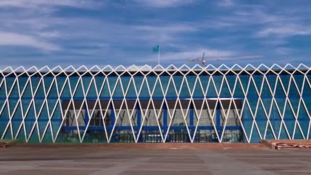 Palacio de la Independencia timelapse hyperlapse, Asia Central, Kazajstán, Astana — Vídeo de stock