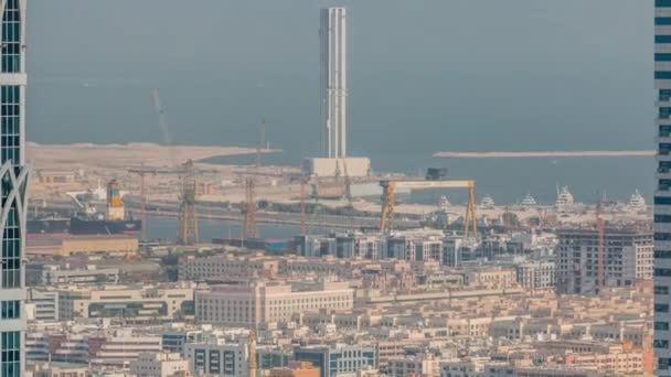 Veduta aerea di appartamenti e ville a Dubai timelapse, Emirati Arabi Uniti — Video Stock