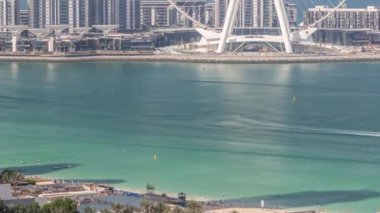 JBR 'deki kumsalda, deniz kenarındaki havadan kumsalda.