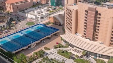 JBR 'deki kumsalda, deniz kenarındaki havadan kumsalda.