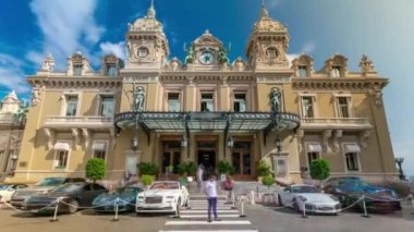 Monte Carlo timelapse, Monaco Grand Casino. Tarihi bina