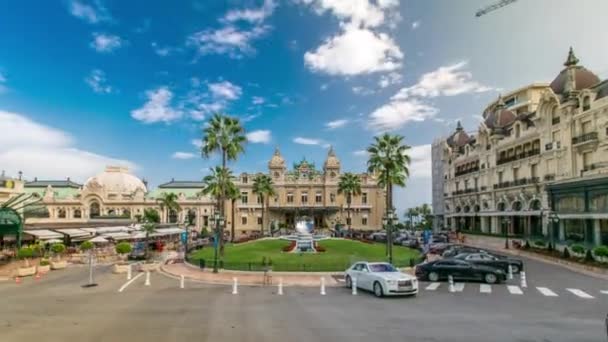 Grand Casino à Monte Carlo timelapse, Monaco. bâtiment historique — Video