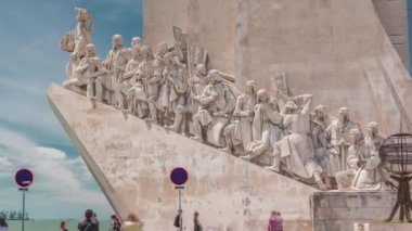 Keşifler Anıtı yaş Discovery içinde Lizbon, Portekiz timelapse aldı Portekizce kutluyor