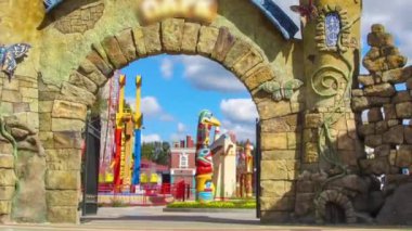 Gorki Central Park Kültür ve boş zaman Kharkov timelapse, Ukrayna