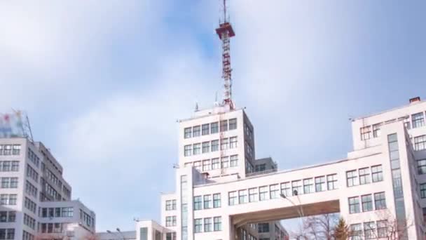 State Industry Building the Palace of Industry or Gosprom timelapse hyperlapse — Vídeo de Stock