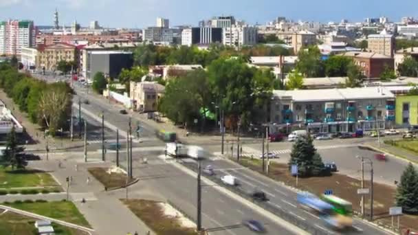 Kharkiv ville d'en haut timelapse. Ukraine . — Video