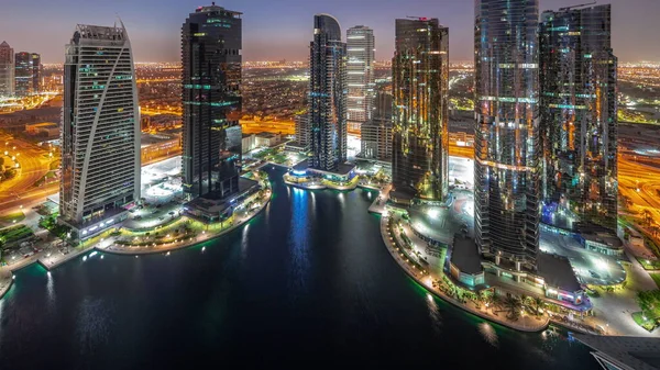 Hohe Wohngebäude Jlt District Einem Teil Des Mischnutzungsgebiets Des Dubai — Stockfoto