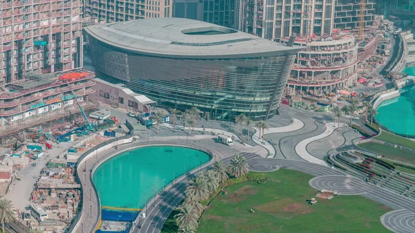 Дубайская Опера Расположенная Центре Города Является Сияющим Центром Культуры Искусства — стоковое фото