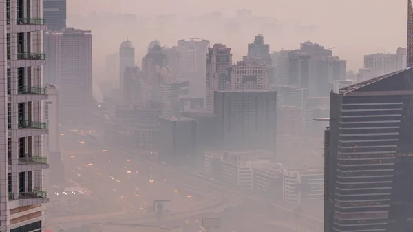 Dubai Vista Aérea Que Muestra Barsha Alturas Zonas Verdes Zona — Foto de Stock