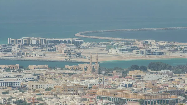 Αεροφωτογραφία Των Διαμερισμάτων Και Των Βιλών Στην Πόλη Του Ντουμπάι — Φωτογραφία Αρχείου