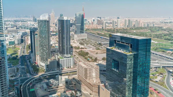 Вид Воздуха Медиагород Район Аль Барша Хайтс Гавани Дубая Офисные — стоковое фото