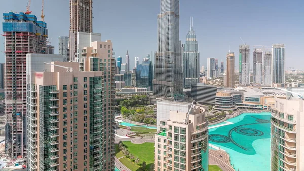 Dubaï Paysage Urbain Centre Ville Avec Les Hauts Gratte Ciel — Photo