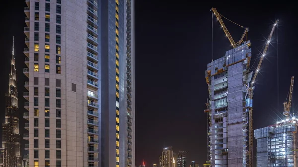 Arranha Céus Mais Altos Centro Cidade Dubai Localizados Rua Bouleward — Fotografia de Stock