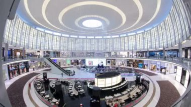 Mall Cafe, Dubai timelapse hyperlapse fisheye ikonik alışveriş merkezi
