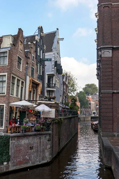 Άμστερνταμ Ολλανδία Οκτωβρίου 2021 Grimburgwal — Φωτογραφία Αρχείου