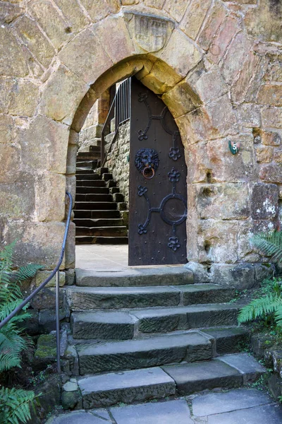 Entrance Gate Medieval Castle Beaufort Luxembourg — Stock Photo, Image