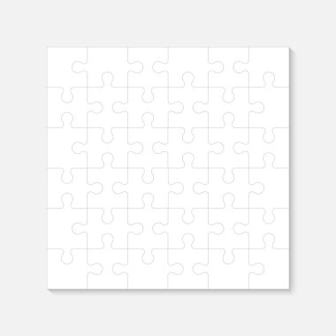 Çeşitli boyutlarda bulmaca. Vektör İllüstrasyon simgesi