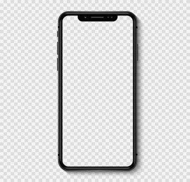 Moda akıllı telefon model cep telefonları. Bilgi grafikleri ya da sunum şablonu. Vektör illüstrasyonu