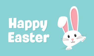 Paskalya tavşanı, Paskalya tavşanı. Vektör illüstrasyonu.