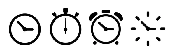 Векторные Песочные Часы Устанавливают Значки Значок Песочного Стекла — стоковый вектор