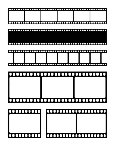 Set Film Strip Vector Illustration — Stock Vector