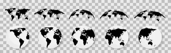 Dünya Haritası Küresi Vektör Çizimi — Stok Vektör