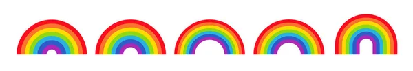 Vector Illustration Rainbow Icon — Stock Vector