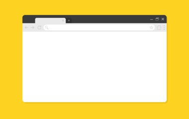 Boş tarayıcı pencereleri. Tarayıcı modelleri. Bilgisayar, tablet, telefon boyutları.