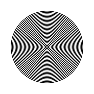 Beyaz arkaplan üzerinde basit yoğunlaştırıcı, yayıcı daire