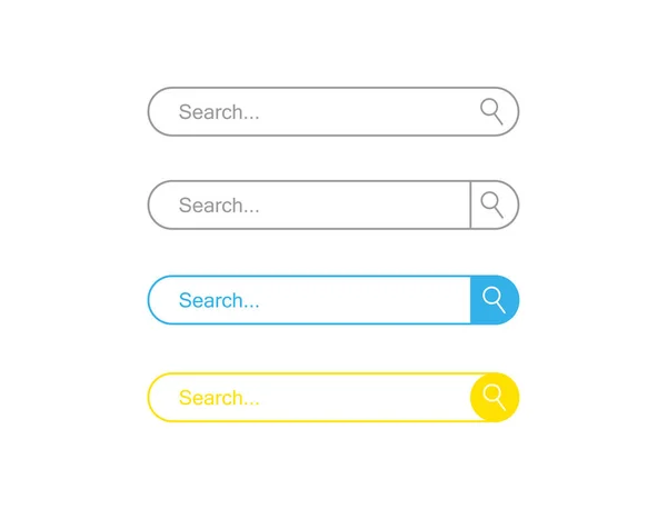 Bares Búsqueda Web Vector Ilustración — Archivo Imágenes Vectoriales