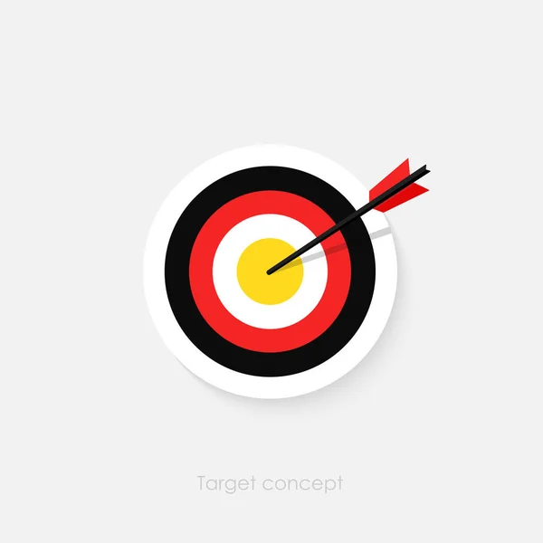 Target Concept Image Vector Background — Stock Vector