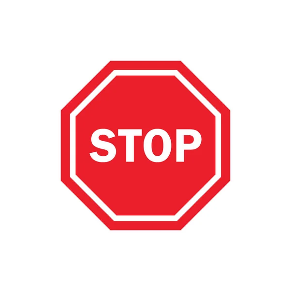 Stop Teken Icoon Stop Het Pictogram Vectorillustratie — Stockvector