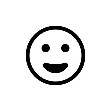 Gülümse duygu vektörü çizimi