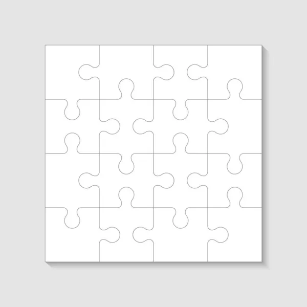 Verschillende Maten Puzzel Vector Illustratie Icoon — Stockvector