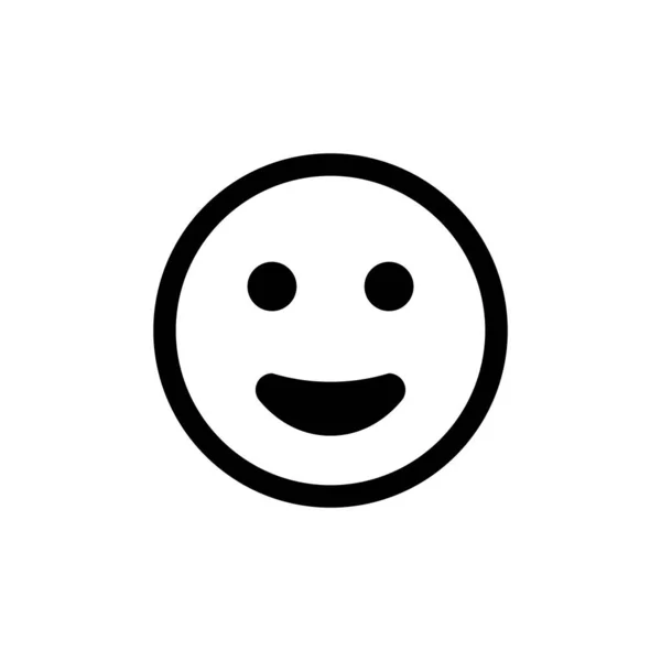 笑顔の感情ベクトルアイコンイラスト — ストックベクタ