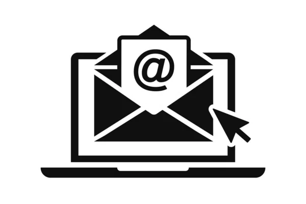 Abrir Imagen Vectorial Icono Correo — Archivo Imágenes Vectoriales