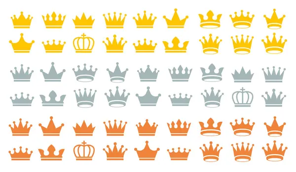 Crown Set Icon Vector Illustration — Stock Vector