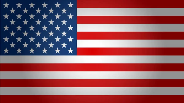 Amerika Birleşik Devletleri Bayrağı Vektör Çizim — Stok Vektör