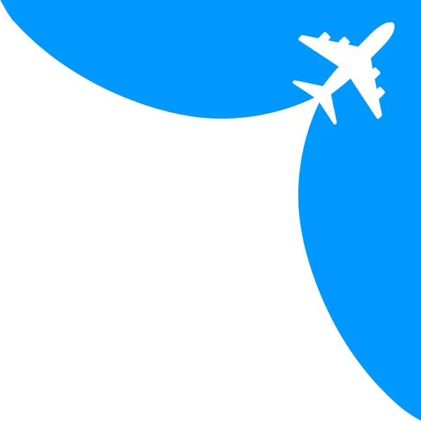 Flugzeug Fliegen Vektor Hintergrund Banner — Stockvektor