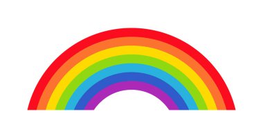 Gökkuşağı simgesinin vektör illüstrasyonu
